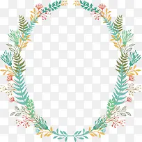 小清新彩色树枝边框-空若网 小清新彩色树枝边框-空若网