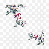 手绘浪漫唯美树枝花卉-空若网 手绘浪漫唯美树枝花卉-空若网