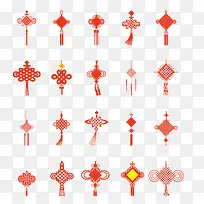 中国风红色吉祥结免抠下载-空若网 中国风红色吉祥结免抠下载-空若网