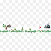 手绘卡通圣诞雪地-空若网 手绘卡通圣诞雪地-空若网