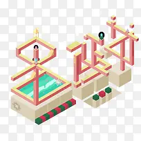 2018创意立体风格圣诞节海报设计-空若网 2018创意立体风格圣诞节海报设计-空若网