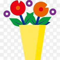 花盆png矢量素材-空若网 花盆png矢量素材-空若网