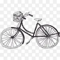 手绘自行车-空若网 手绘自行车-空若网