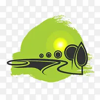 绿色树木环保标签-空若网 绿色树木环保标签-空若网