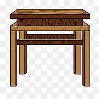 矢量木桌家具素材-空若网 矢量木桌家具素材-空若网