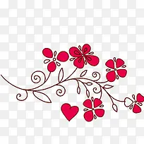 手绘卡通花瓣线条装饰海报设计-空若网 手绘卡通花瓣线条装饰海报设计-空若网