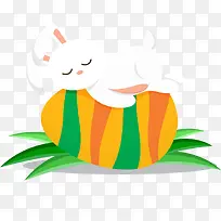 复活节彩蛋上的兔子-空若网 复活节彩蛋上的兔子-空若网