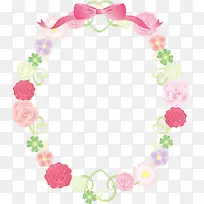 多彩美丽蝴蝶结花环-空若网 多彩美丽蝴蝶结花环-空若网