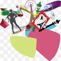 时尚元素矢量图-空若网 时尚元素矢量图-空若网