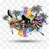 时尚元素矢量图-空若网 时尚元素矢量图-空若网