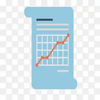 蓝色数据表格趋势图-空若网 蓝色数据表格趋势图-空若网