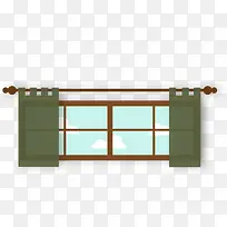 扁平化窗户设计矢量图-空若网 扁平化窗户设计矢量图-空若网