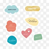 矢量手绘标签-空若网 矢量手绘标签-空若网