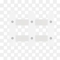 三个白色扁平化均匀分布的栅栏矢-空若网 三个白色扁平化均匀分布的栅栏矢-空若网