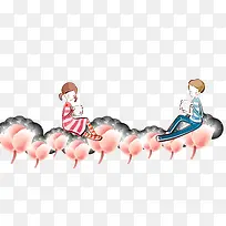 聊天的恋人美丽爱情-空若网 聊天的恋人美丽爱情-空若网