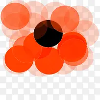 橙色清新圆圈-空若网 橙色清新圆圈-空若网