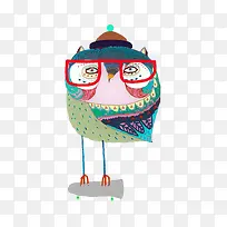 猫头鹰装饰画-空若网 猫头鹰装饰画-空若网