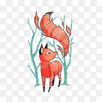 狐狸创意卡通画-空若网 狐狸创意卡通画-空若网