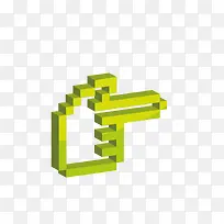 矢量手指立体指向元素-空若网 矢量手指立体指向元素-空若网