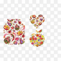 水果图形组合-空若网 水果图形组合-空若网