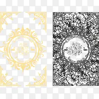 矢量时尚欧式花纹边框纹理-空若网 矢量时尚欧式花纹边框纹理-空若网