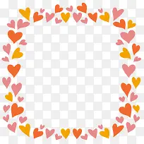 碎花爱心卡通风格边框-空若网 碎花爱心卡通风格边框-空若网