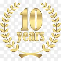 金色数字10矢量图-空若网 金色数字10矢量图-空若网