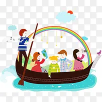 卡通小船造型-空若网 卡通小船造型-空若网