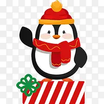 圣诞节礼盒可爱企鹅-空若网 圣诞节礼盒可爱企鹅-空若网