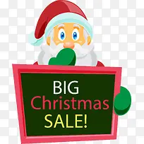 卡通手绘圣诞老人宣传促销-空若网 卡通手绘圣诞老人宣传促销-空若网