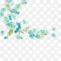 2017年蓝色花边头像边框-空若网 2017年蓝色花边头像边框-空若网