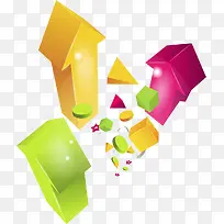 多彩立体箭头指标-空若网 多彩立体箭头指标-空若网