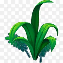 春天手绘绿色小草-空若网 春天手绘绿色小草-空若网