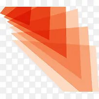 矢量红色的层叠透明三角形插图-空若网 矢量红色的层叠透明三角形插图-空若网