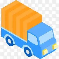 2.5D快递运输立体插画-空若网 2.5D快递运输立体插画-空若网