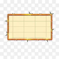 长方形粉底黄色灯光霓虹灯-空若网 长方形粉底黄色灯光霓虹灯-空若网