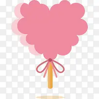 粉红爱心棒棒糖-空若网 粉红爱心棒棒糖-空若网