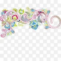 粉色弯曲藤蔓装饰-空若网 粉色弯曲藤蔓装饰-空若网