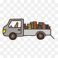 h5素材一卡车书本-空若网 h5素材一卡车书本-空若网