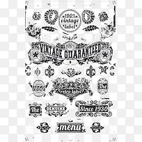 精致花纹标签矢量素材-空若网 精致花纹标签矢量素材-空若网