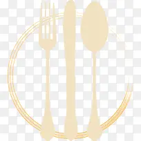 手绘插图西餐用具刀叉勺-空若网 手绘插图西餐用具刀叉勺-空若网