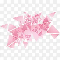粉红色三角形几何花纹-空若网 粉红色三角形几何花纹-空若网