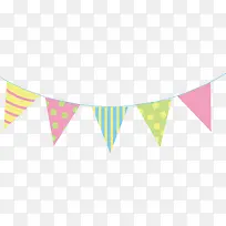 手绘彩旗-空若网 手绘彩旗-空若网