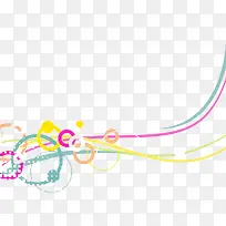 彩绘线条漂浮素材-空若网 彩绘线条漂浮素材-空若网