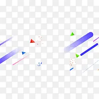 彩色线条三角形漂浮素材-空若网 彩色线条三角形漂浮素材-空若网