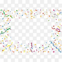 矢量彩带彩屑装饰素材-空若网 矢量彩带彩屑装饰素材-空若网