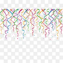 矢量彩屑彩带-空若网 矢量彩屑彩带-空若网