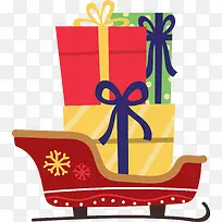 圣诞节雪橇车礼物-空若网 圣诞节雪橇车礼物-空若网