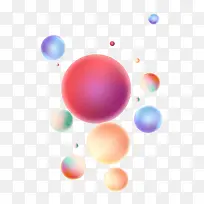 多彩立体渐变悬浮球-空若网 多彩立体渐变悬浮球-空若网