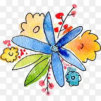 卡通彩色花卉花朵-空若网 卡通彩色花卉花朵-空若网